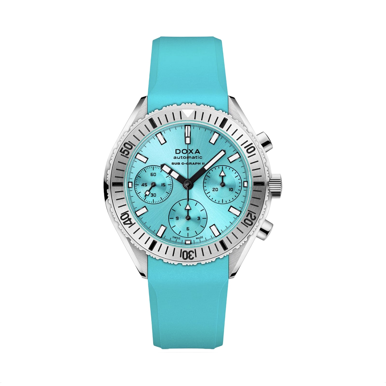 DOXA Sub 200 C-Graph Aquamarine 42mm Mens Watch Blue