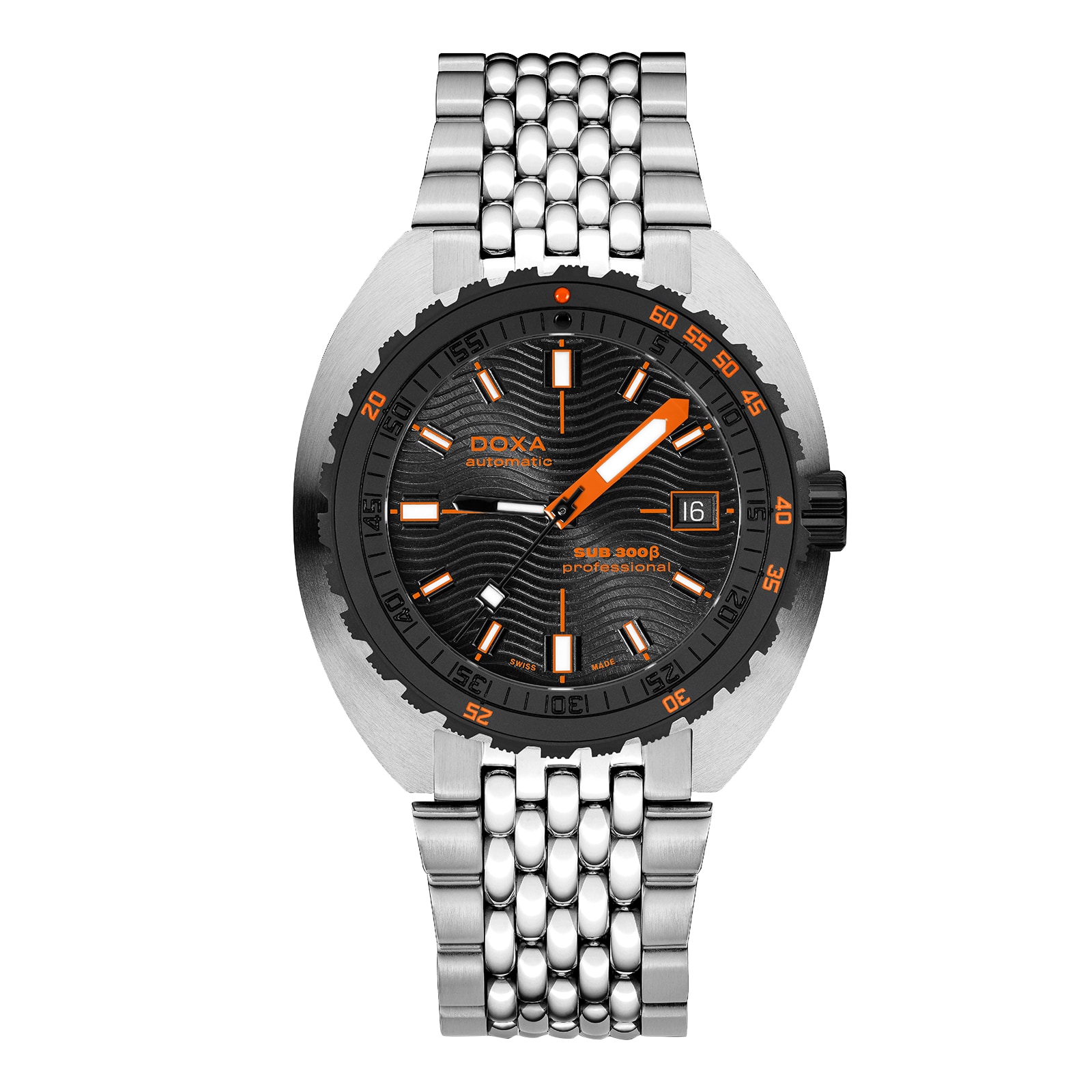 Sub 300 Beta Professional 42.5mm Mens Watch Black Orange