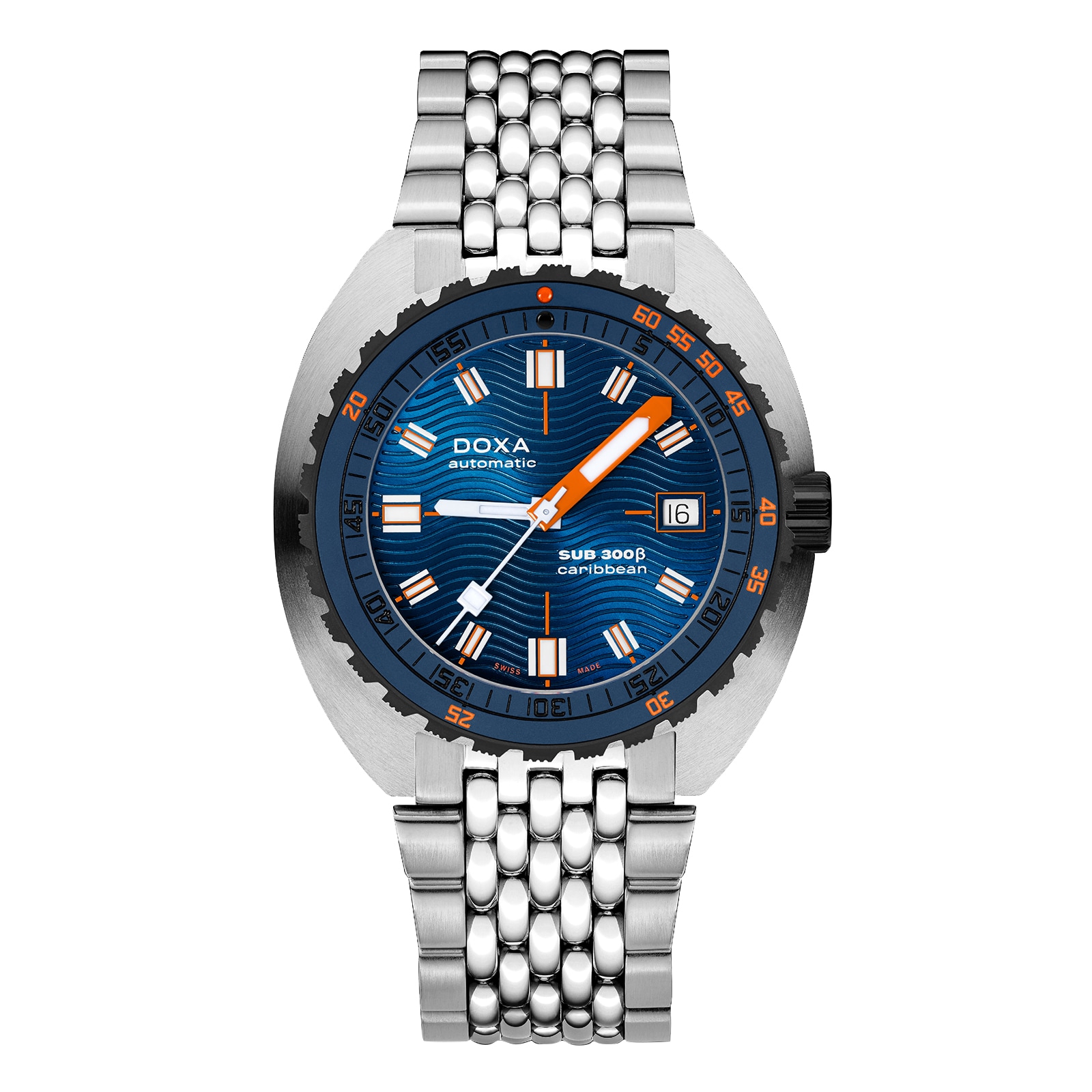 DOXA Sub 300 Beta Caribbean 42.5mm Mens Watch Blue