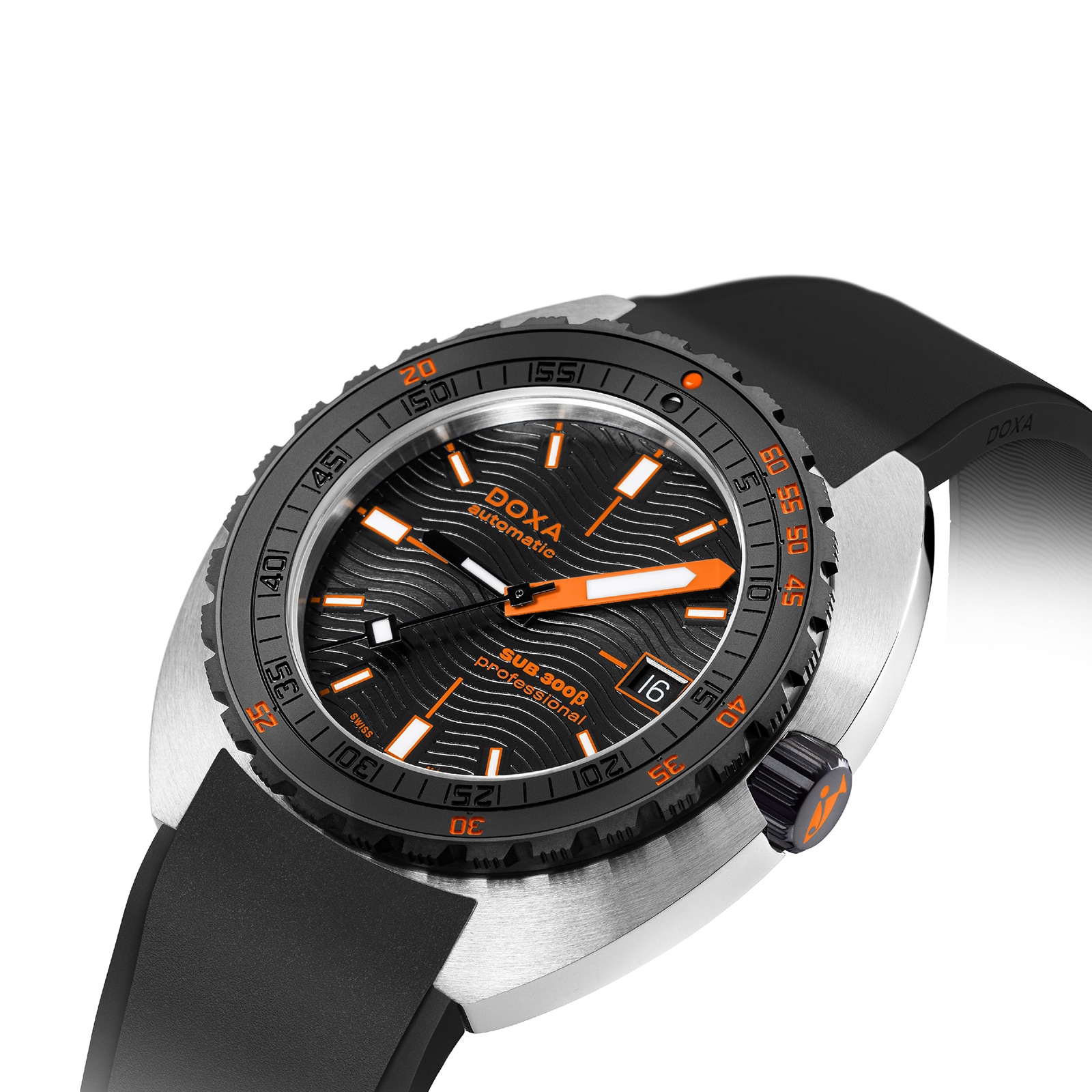 DOXA Sub 300 Beta Professional 42.5mm Mens Watch Black Rubber