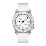 DOXA Sub 600T 40mm Mens Watch White Pearl NATO Strap