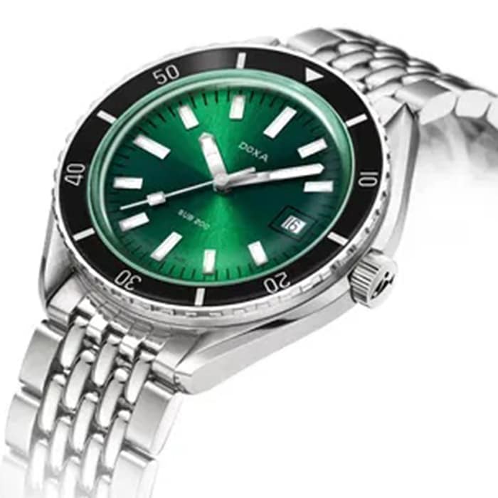 DOXA Sub 200 42mm Mens Watch Green Stainless Steel