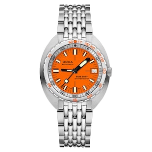 DOXA Sub 200T 39mm Mens Watch Orange Stainless Steel
