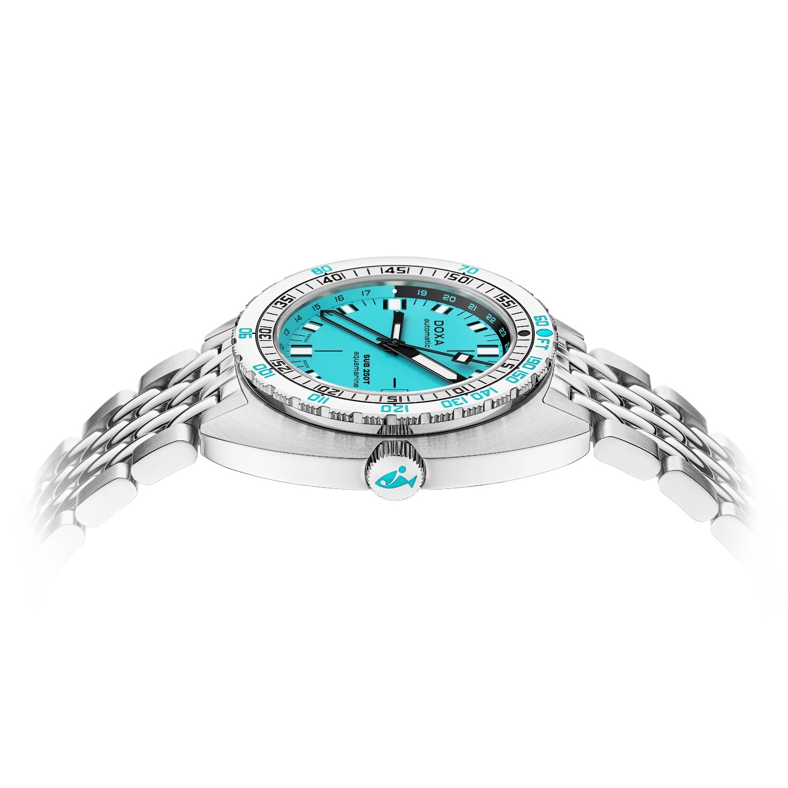 DOXA Sub 250T GMT 40mm Mens Watch Blue Stainless Steel