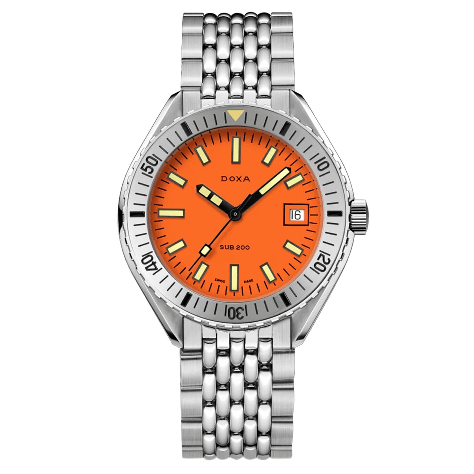 Sub 200 Professional 42mm Mens Watch Orange