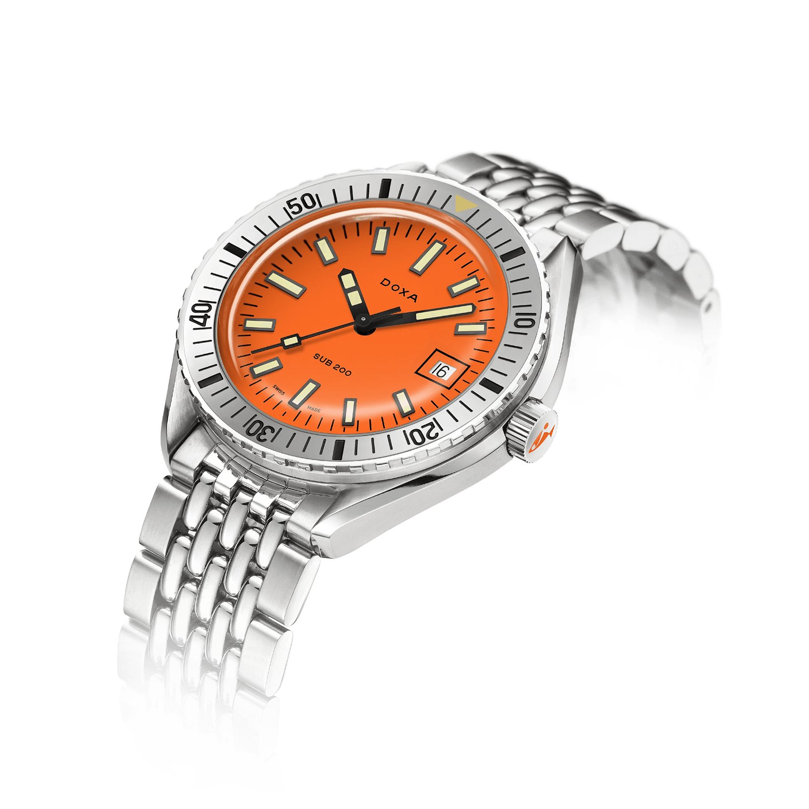 DOXA Sub 200 Professional 42mm Mens Watch Orange DOXA Sub 200 Professional 42mm Mens Watch Orange