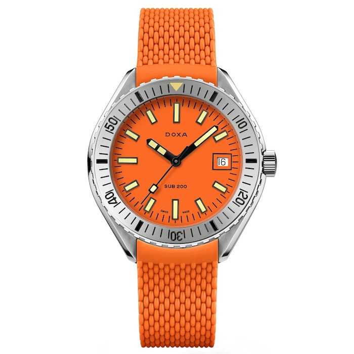 DOXA Sub 200 Professional 42mm Mens Watch Orange
