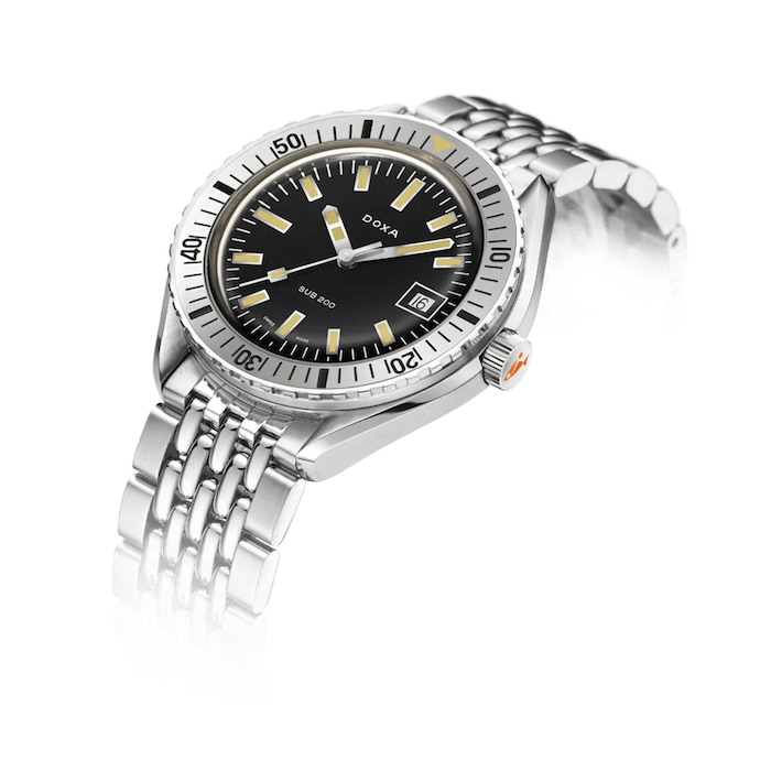 DOXA Sub 200 Sharkhunter 42mm Mens Watch Black