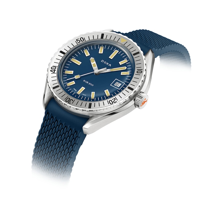 DOXA Sub 200 Carribean 42mm Mens Watch Blue