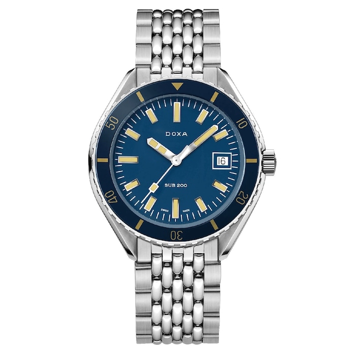 DOXA Sub 200 Carribean 42mm Mens Watch Blue