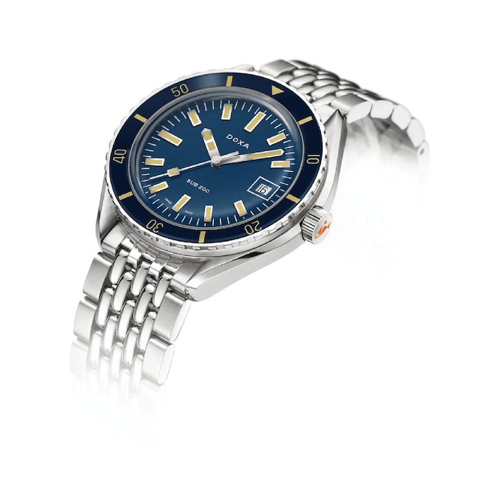 DOXA Sub 200 Carribean 42mm Mens Watch Blue