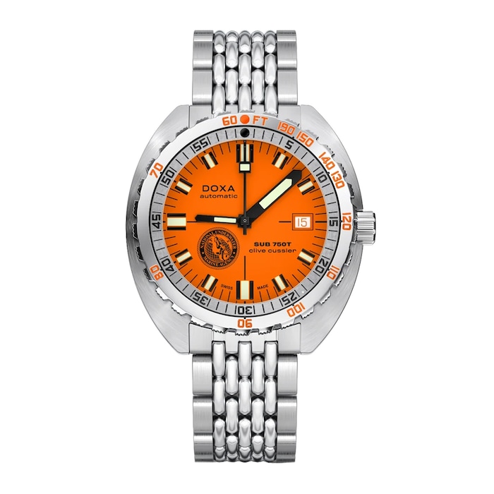 DOXA Sub 750T 45mm Special Edition Mens Watch Orange