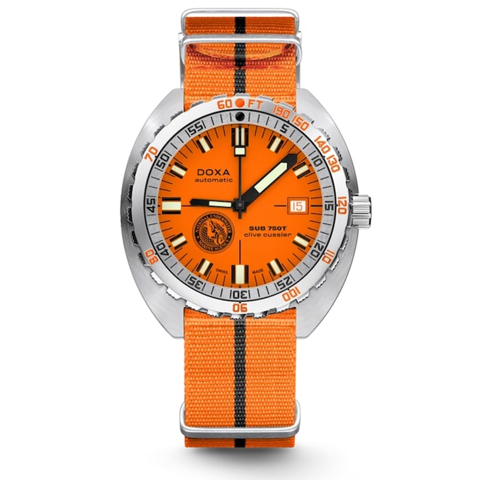 DOXA Sub 750T 45mm Special Edition Mens Watch Orange