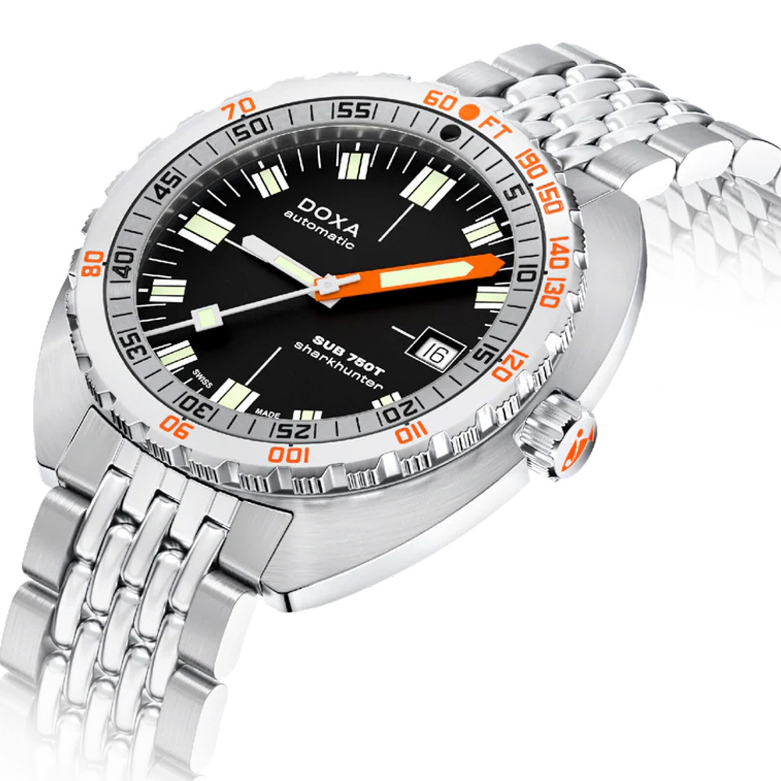 DOXA Sub 750T 45mm Mens Watch Black