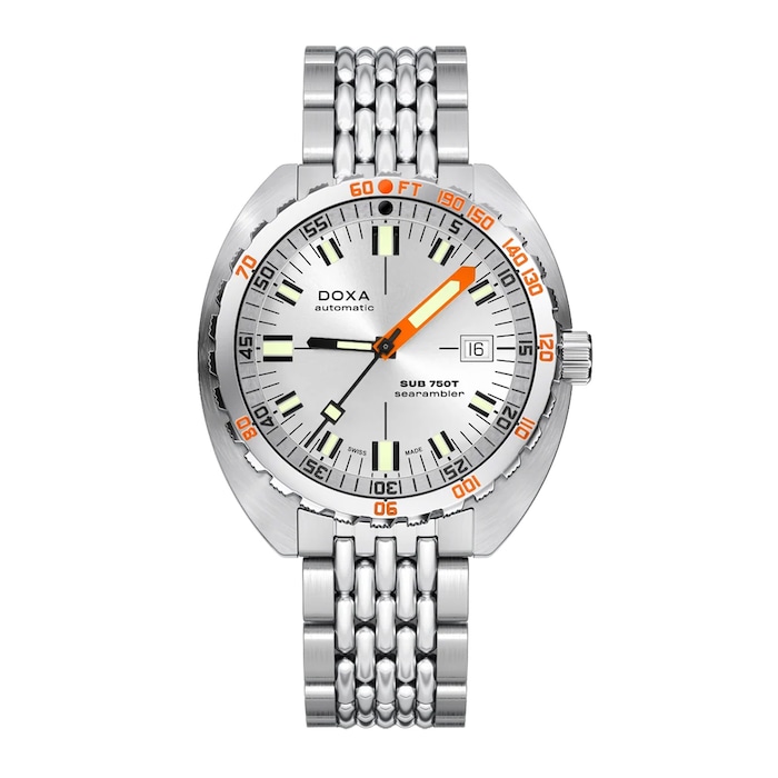 DOXA Sub 750T 45mm Mens Watch Silver