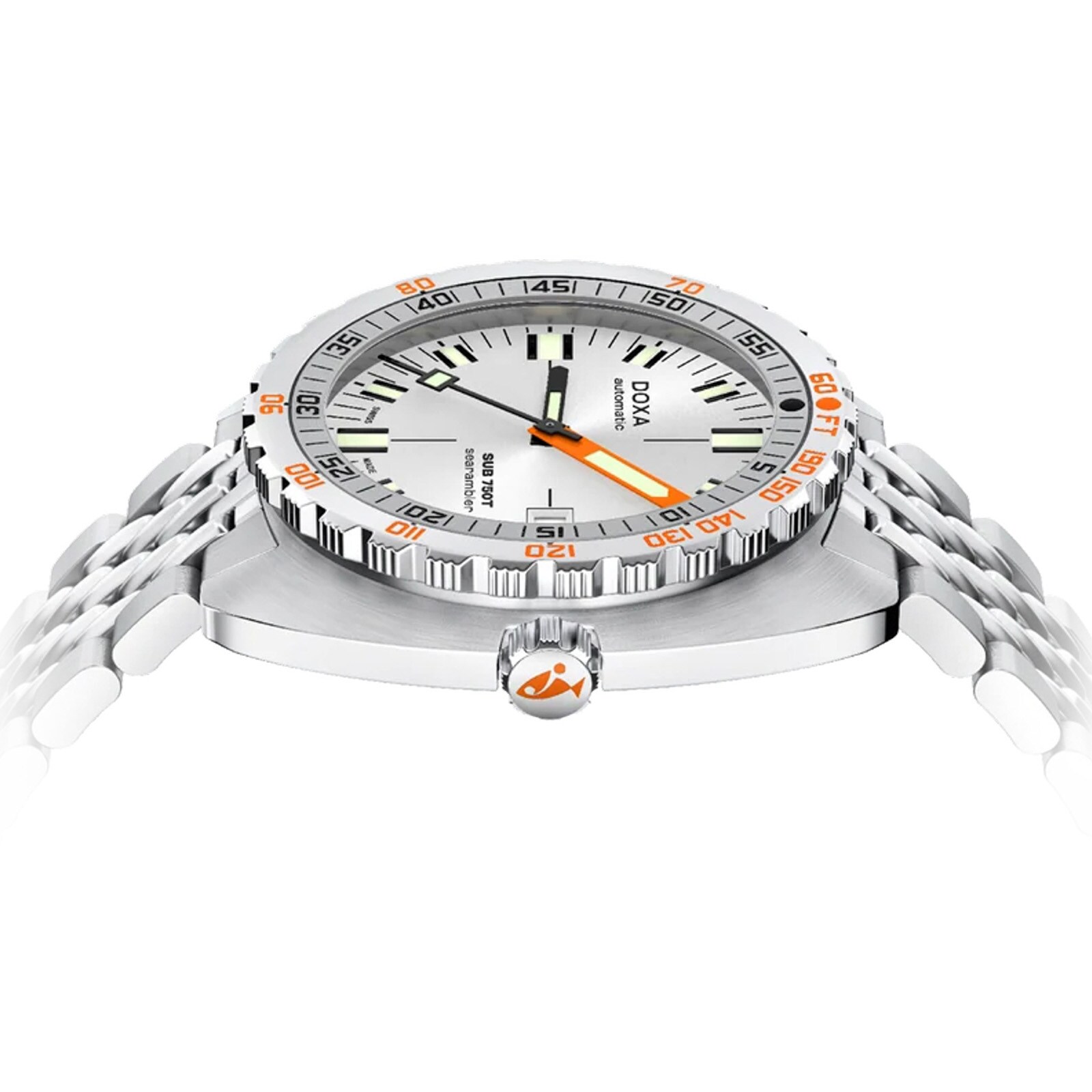 DOXA Sub 750T 45mm Mens Watch Silver