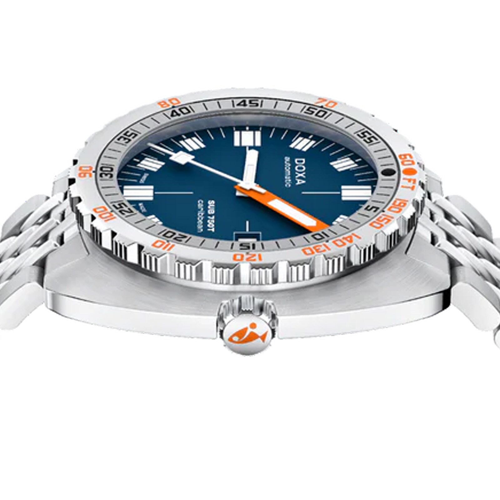 DOXA Sub 750T Caribbean 45mm Unisex Watch Blue