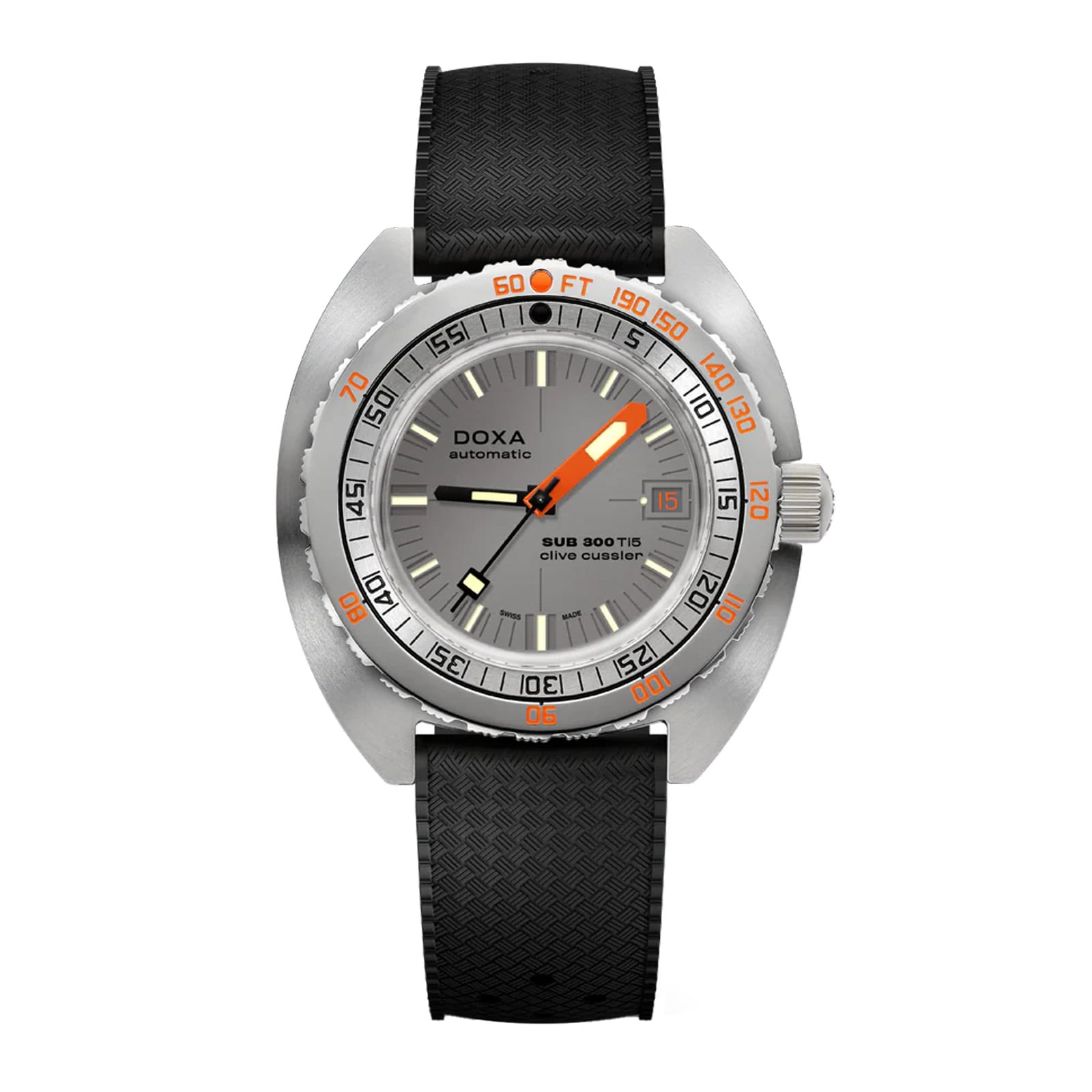 DOXA Sub 300 Ti5 Clive Cussler 42.5mm Limited Edition Mens Watch Grey