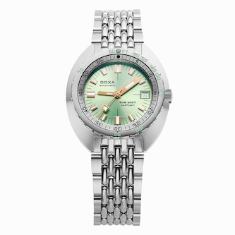 DOXA Sub 200T Centenary Edition 39mm Unisex Watch Seafoam Green The Watches of Switzerland Group Exclusive
