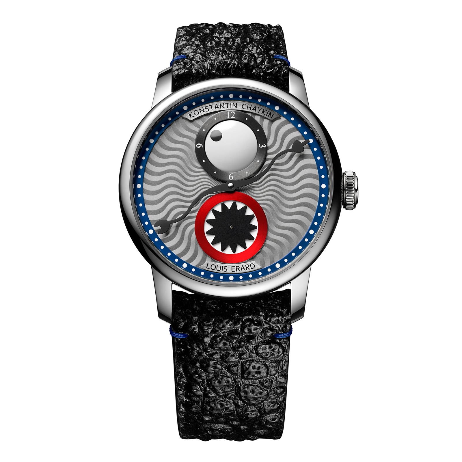 Louis Erard Le Régulateur x Konstantin Chaykin Time Eater III Limited Edition 42mm Mens Watch Grey