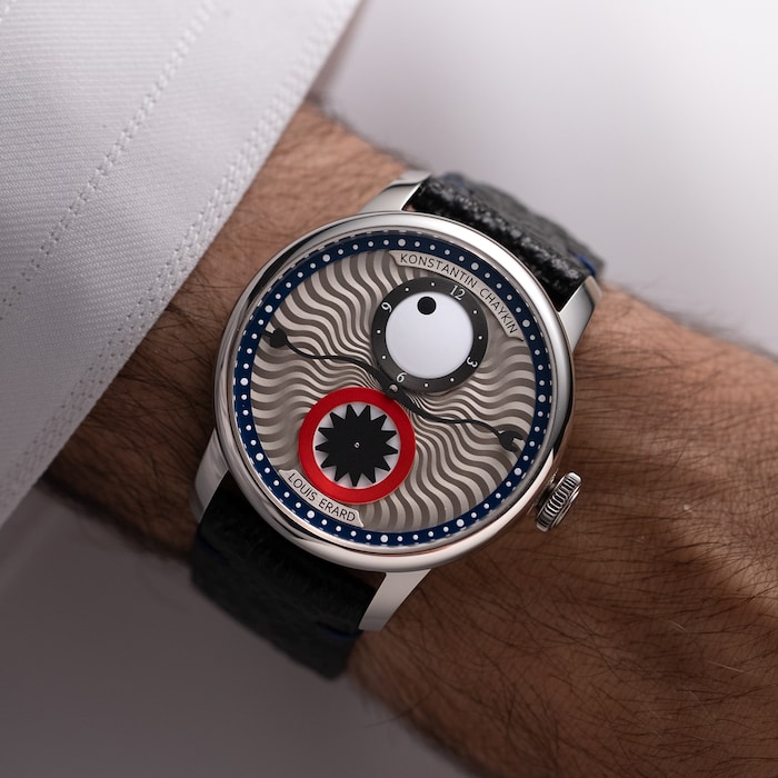 Louis Erard Le Régulateur x Konstantin Chaykin Time Eater III Limited Edition 42mm Mens Watch Grey
