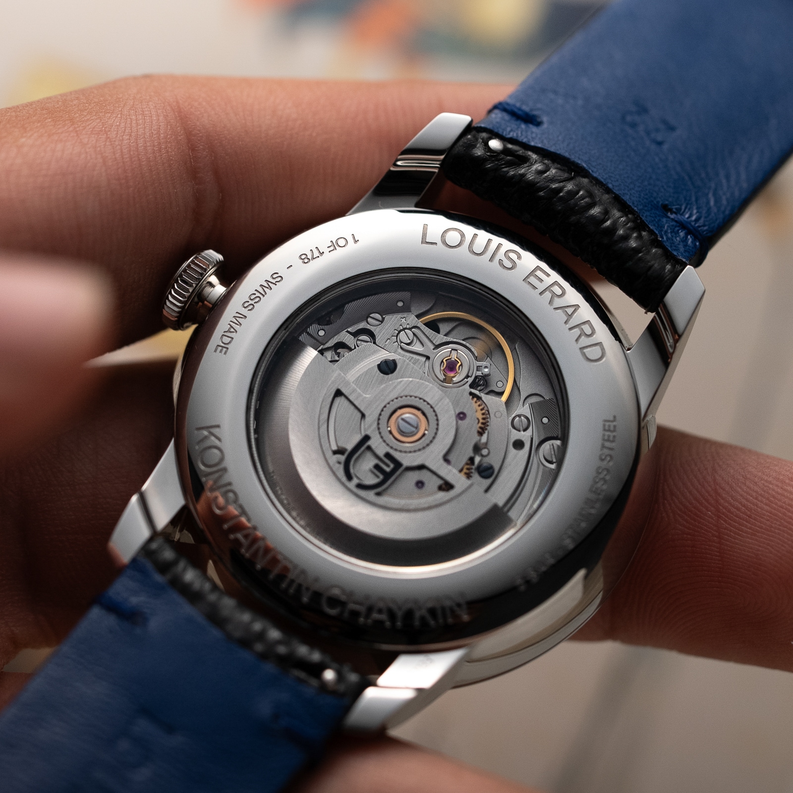 Louis Erard Le Régulateur x Konstantin Chaykin Time Eater III Limited Edition 42mm Mens Watch Grey
