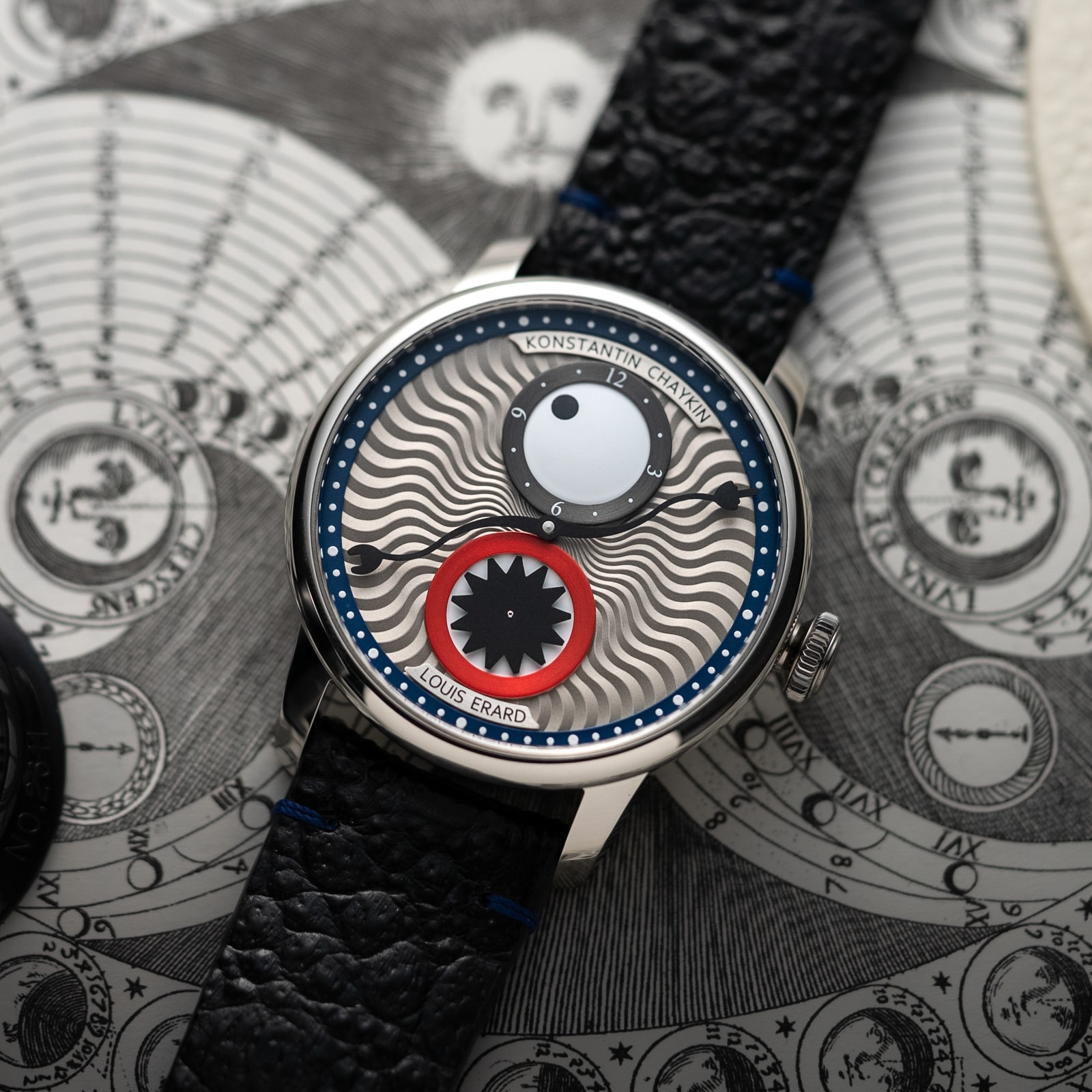 Louis Erard Le Régulateur x Konstantin Chaykin Time Eater III Limited Edition 42mm Mens Watch Grey
