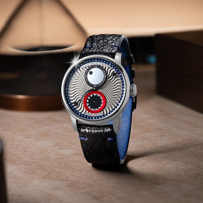 Louis Erard Le Régulateur x Konstantin Chaykin Time Eater III Limited Edition 42mm Mens Watch Grey
