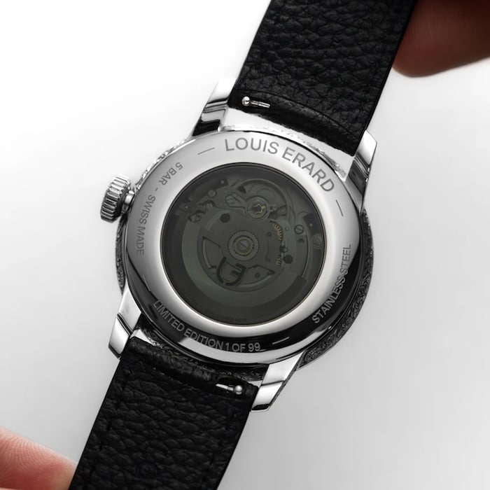 Louis Erard Gravee Main Limited Edition 42mm Mens Watch Black