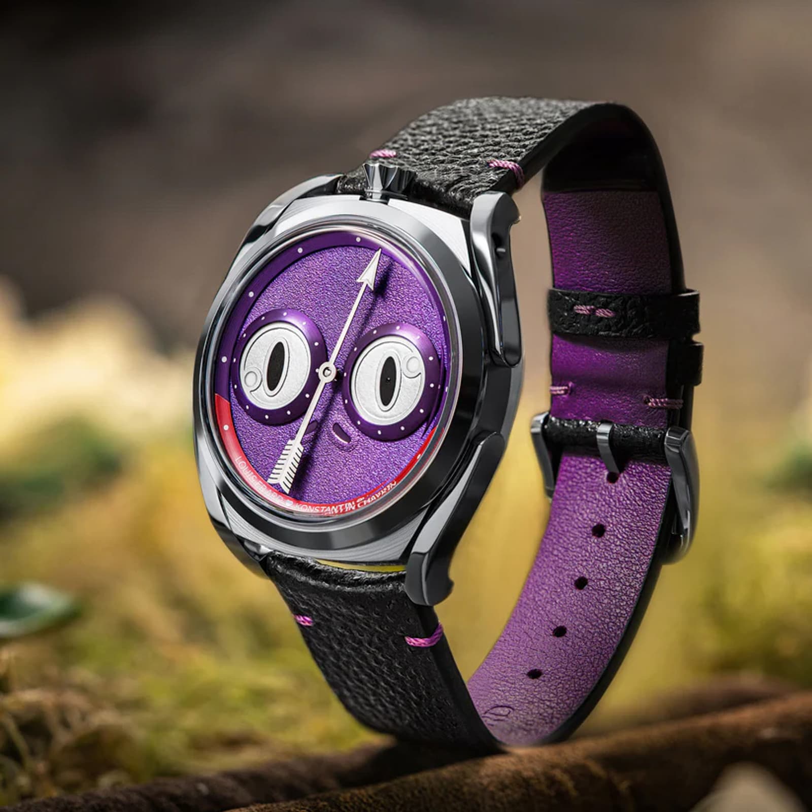 Louis Erard Louis Erard X Konstantin Chaykin Unfrogettable Purple 40mm Limited Edition Mens Watch