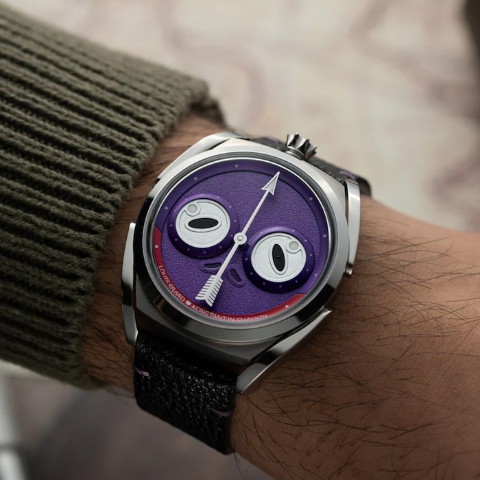 Louis Erard Louis Erard X Konstantin Chaykin Unfrogettable Purple 40mm Limited Edition Mens Watch