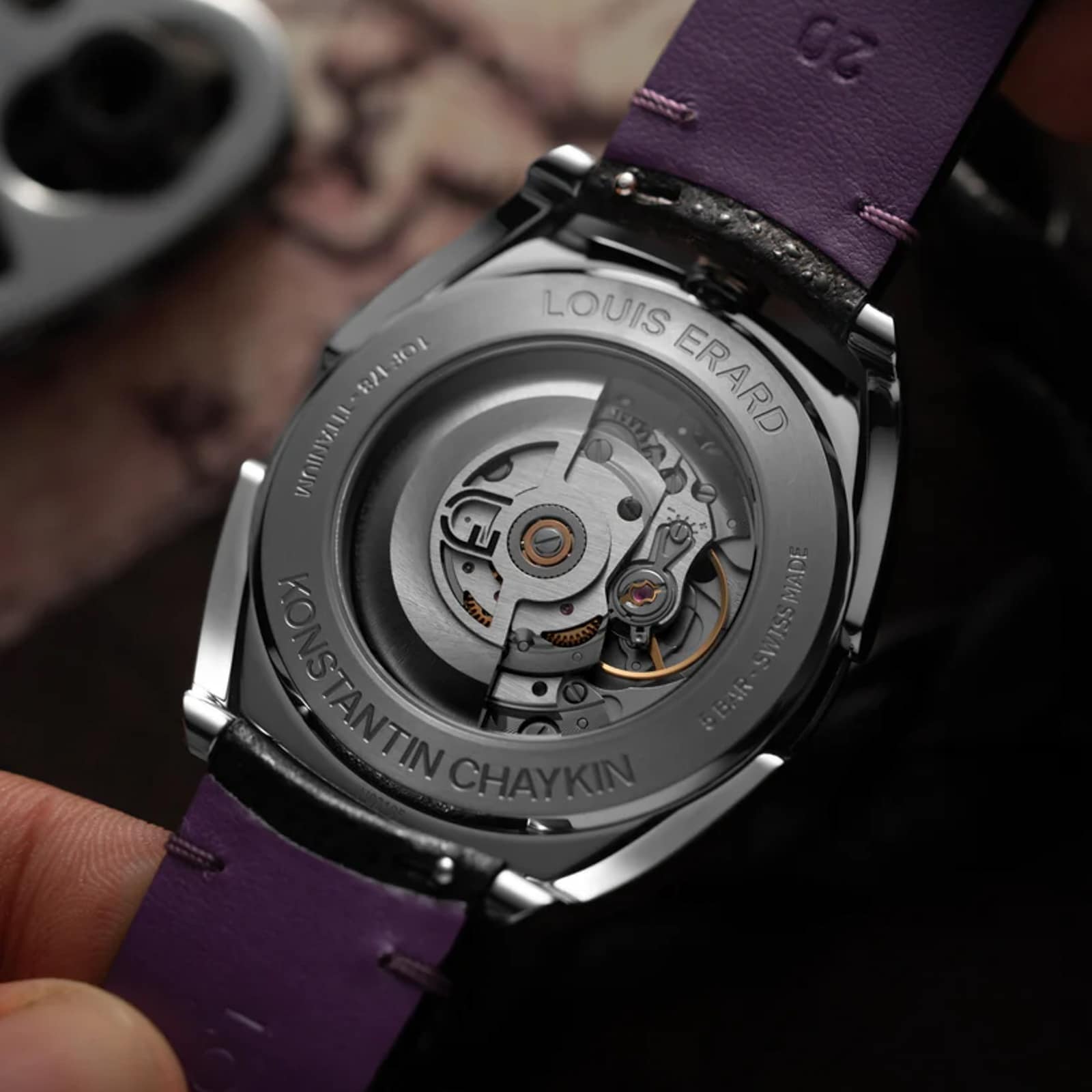 Louis Erard Louis Erard X Konstantin Chaykin Unfrogettable Purple 40mm Limited Edition Mens Watch