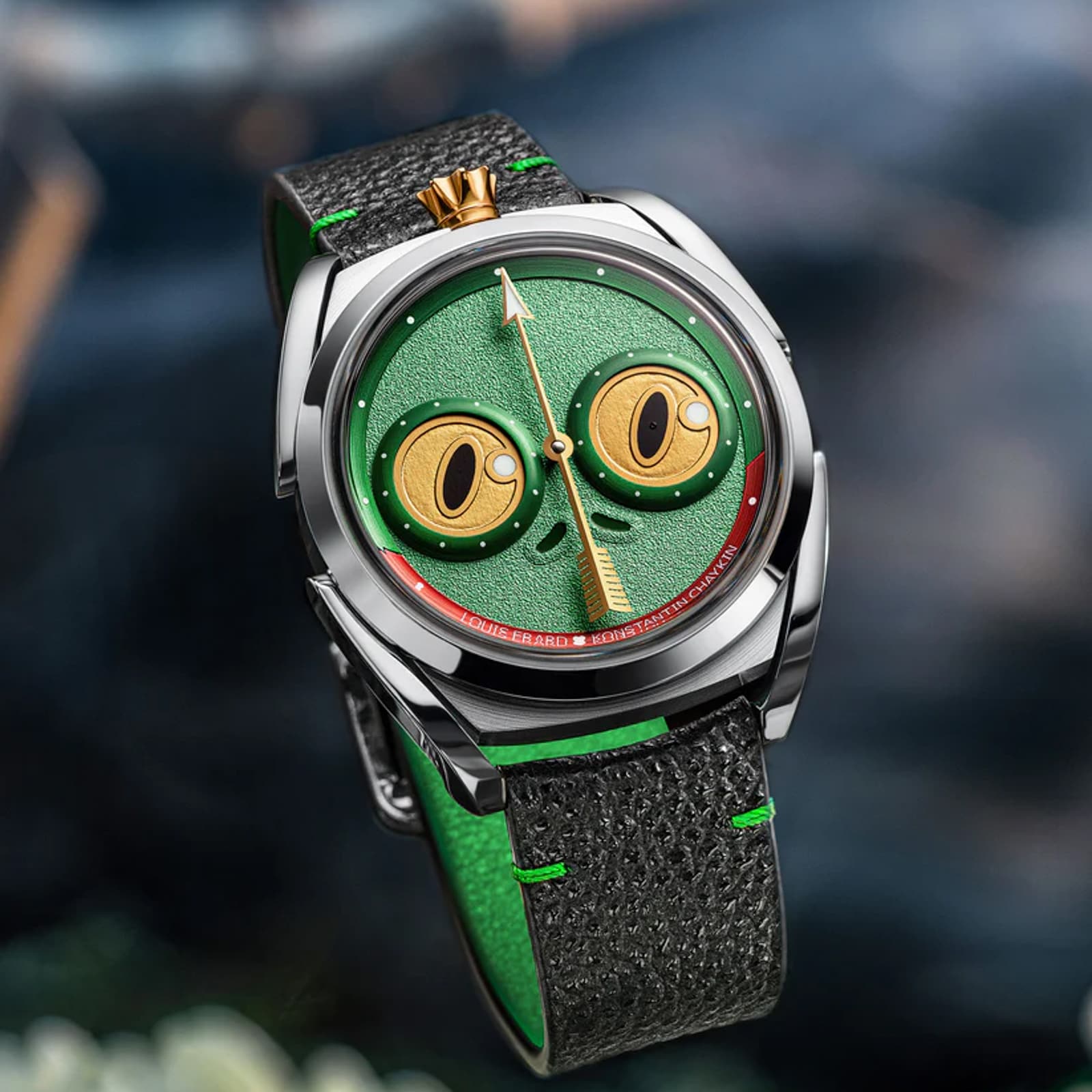 Louis Erard Louis Erard X Konstantin Chaykin Unfrogettable Green 40mm Limited Edition Mens Watch