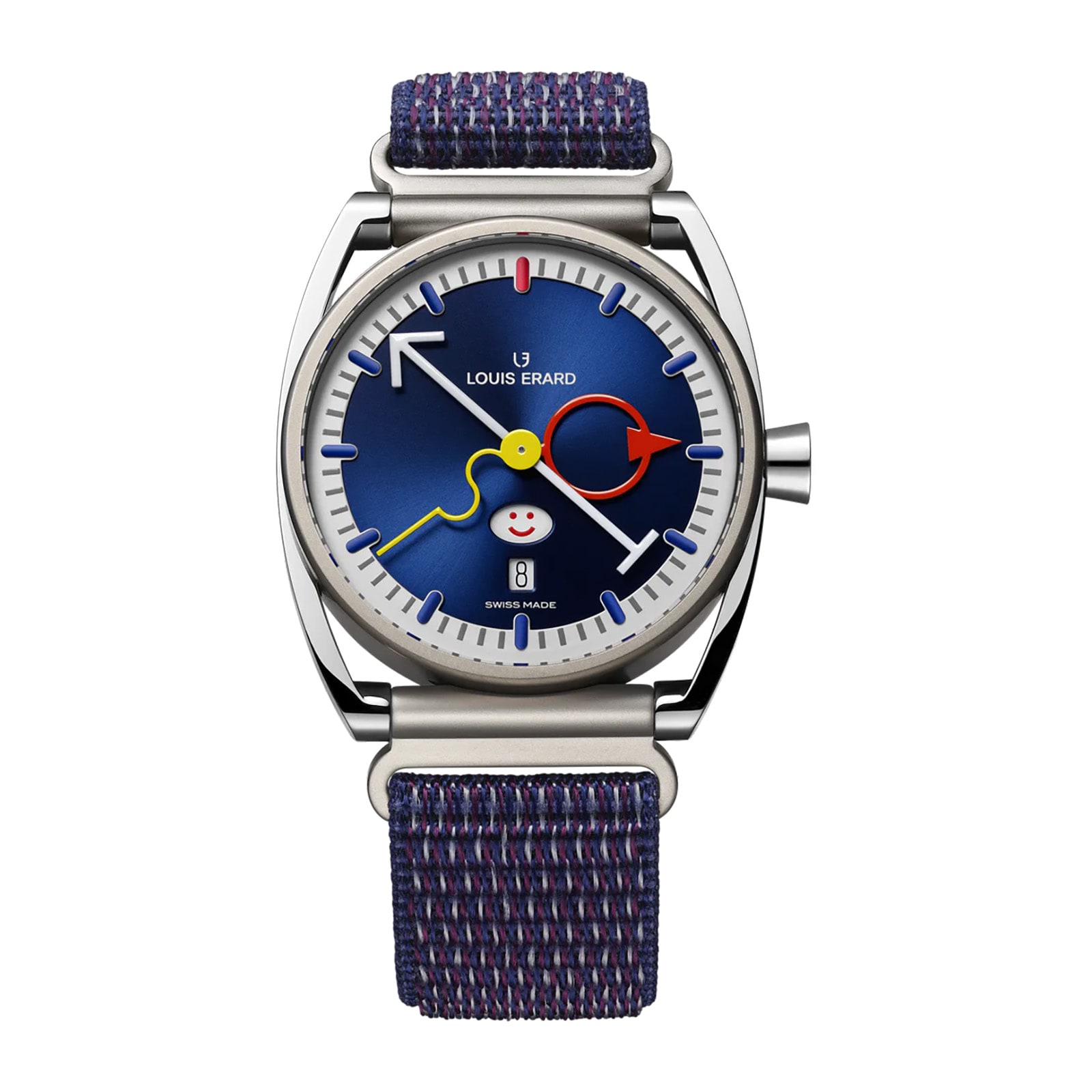 Louis Erard Louis Erard X Alain Silberstein Smile-Day Blue 40mm Limited Editions Mens Watch Louis Erard Louis Erard X Alain Silberstein Smile-Day Blue 40mm Limited Editions Mens Watch