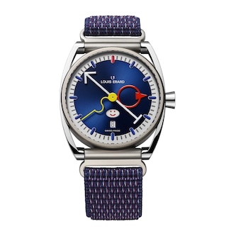 Louis Erard Louis Erard X Alain Silberstein Smile-Day Blue 40mm Limited Editions Mens Watch