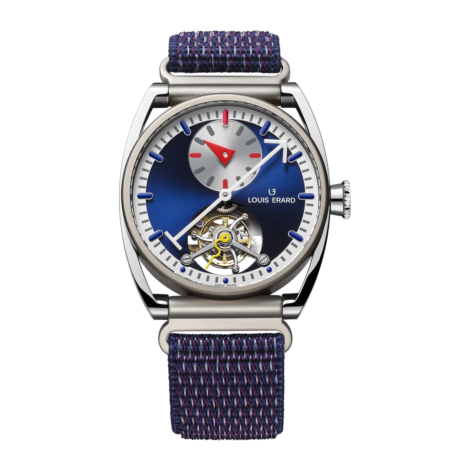 Louis Erard Le Régulateur Tourbillon Louis Erard X Alain Silberstein Limited Edition 40mm Mens Watch Blue Louis Erard Le Régulateur Tourbillon Louis Erard X Alain Silberstein Limited Edition 40mm Mens Watch Blue