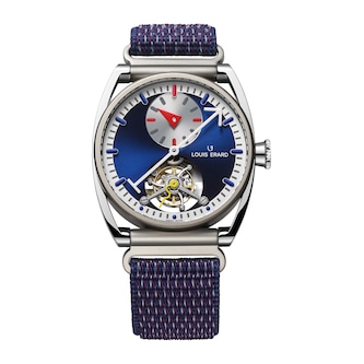Louis Erard Le Régulateur Tourbillon Louis Erard X Alain Silberstein Limited Edition 40mm Mens Watch Blue