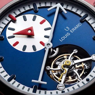 Louis Erard Le Régulateur Tourbillon Louis Erard X Alain Silberstein Limited Edition 40mm Mens Watch Blue