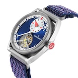Louis Erard Le Régulateur Tourbillon Louis Erard X Alain Silberstein Limited Edition 40mm Mens Watch Blue