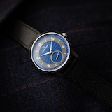 Louis Erard Excellence Petite Seconde Guilloché 39mm Unisex Watch Blue