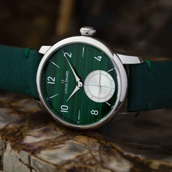 Louis Erard Excellence Petite Seconde Malachite Limited Edition 39mm Unisex Watch Green