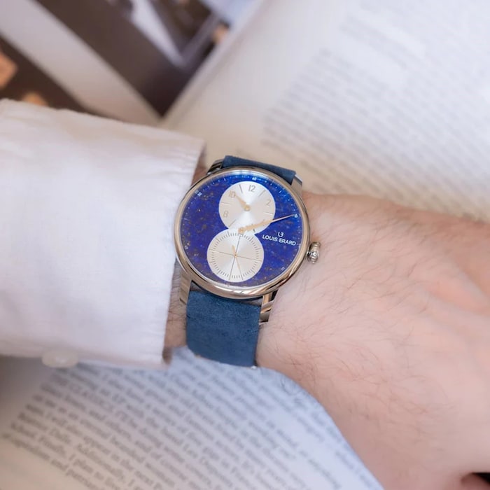 Louis Erard Excellence Régulateur Lapis-Lazuli Limited Edition 42mm Unisex Watch Blue