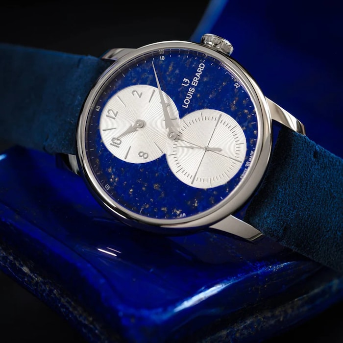 Louis Erard Excellence Régulateur Lapis-Lazuli Limited Edition 42mm Unisex Watch Blue