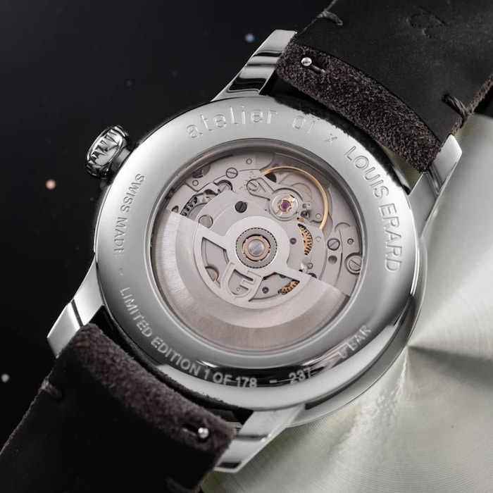 Louis Erard Le Régulateur x Atelier Oï Limited Edition 42mm Unisex Watch Grey