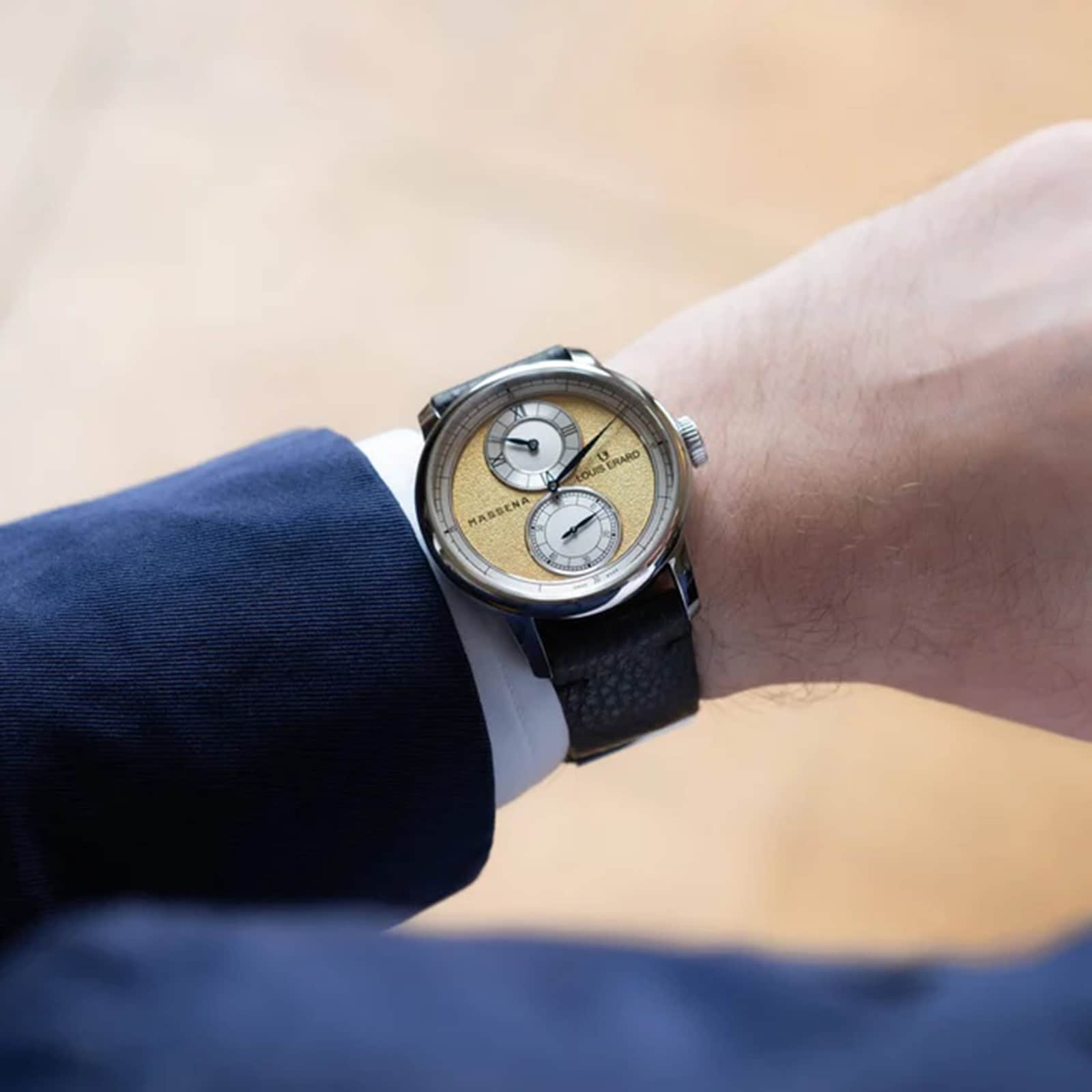 Louis Erard Le Régulateur x Massena Lab Limited Edition 42mm Unisex Watch Gold