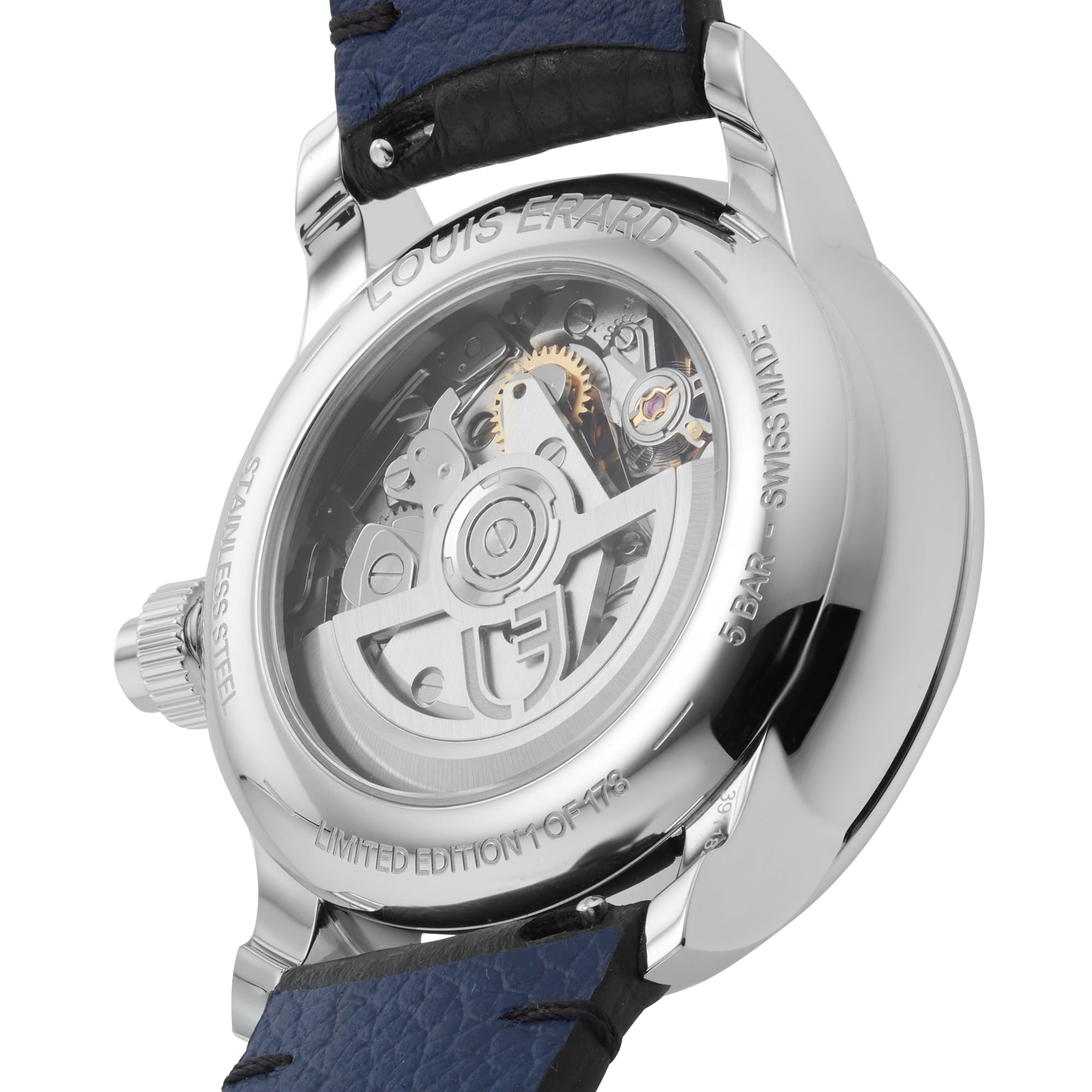 Louis Erard Le Chronographe Monopoussoir x Massena Lab Limited Edition 43mm Unisex Watch Silver Louis Erard Le Chronographe Monopoussoir x Massena Lab Limited Edition 43mm Unisex Watch Silver