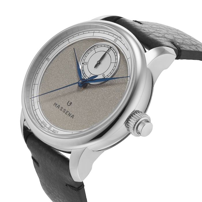 Louis Erard Le Chronographe Monopoussoir x Massena Lab Limited Edition 43mm Unisex Watch Silver