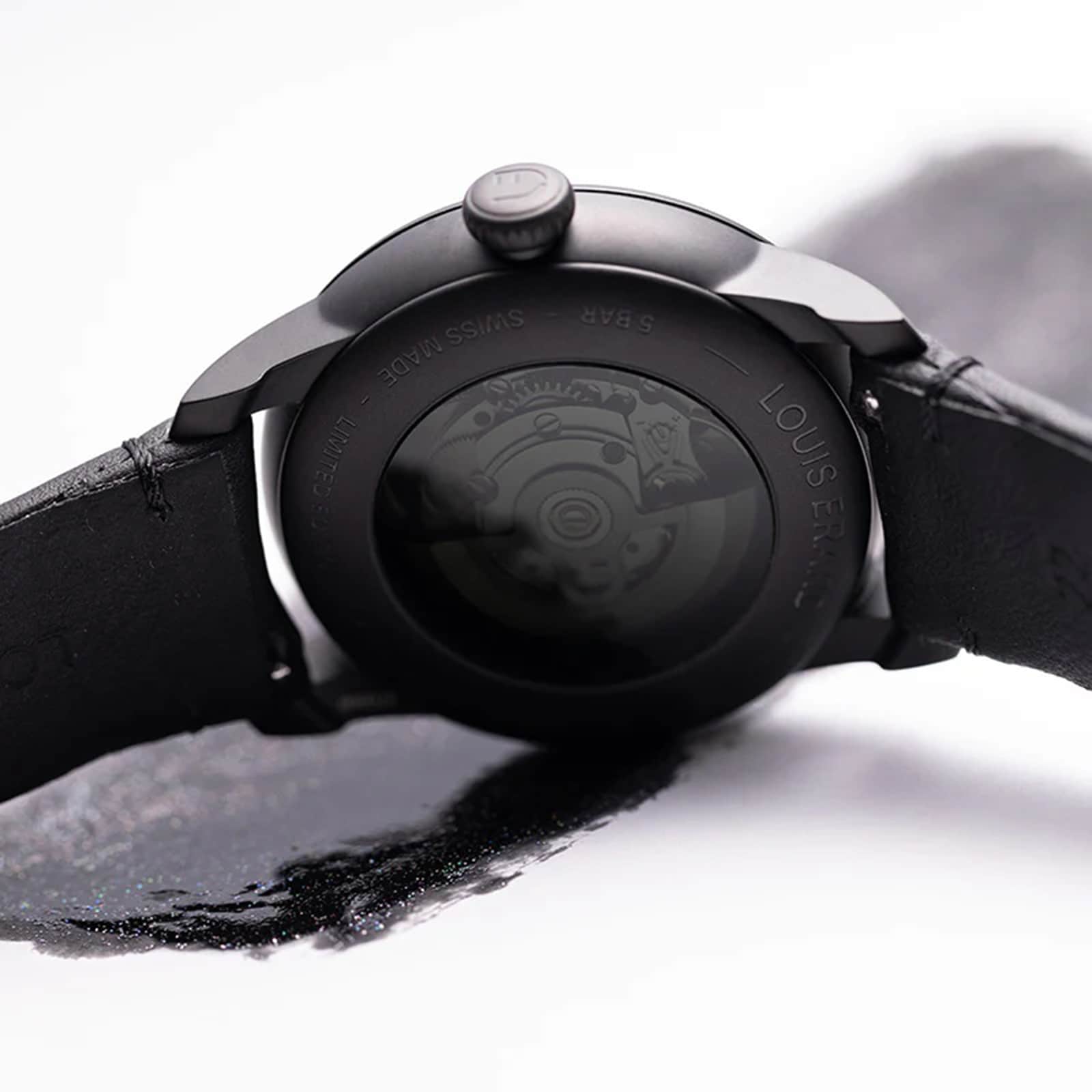 Louis Erard Le Régulateur x Olivier Mosset Limited Edition 42mm Unisex Watch Black Louis Erard Le Régulateur x Olivier Mosset Limited Edition 42mm Unisex Watch Black