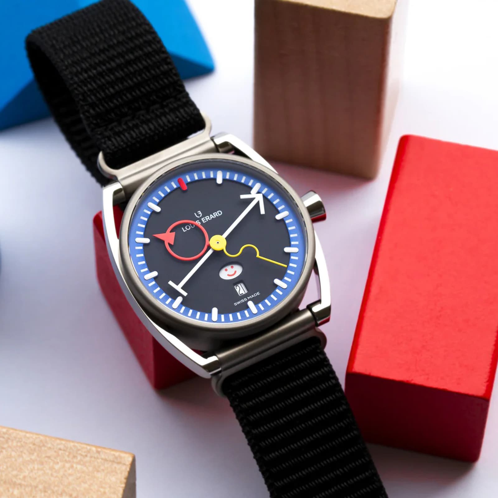 Louis Erard La Semaine x Alain Silberstein Limited Edition 40mm Unisex Watch Black Louis Erard La Semaine x Alain Silberstein Limited Edition 40mm Unisex Watch Black