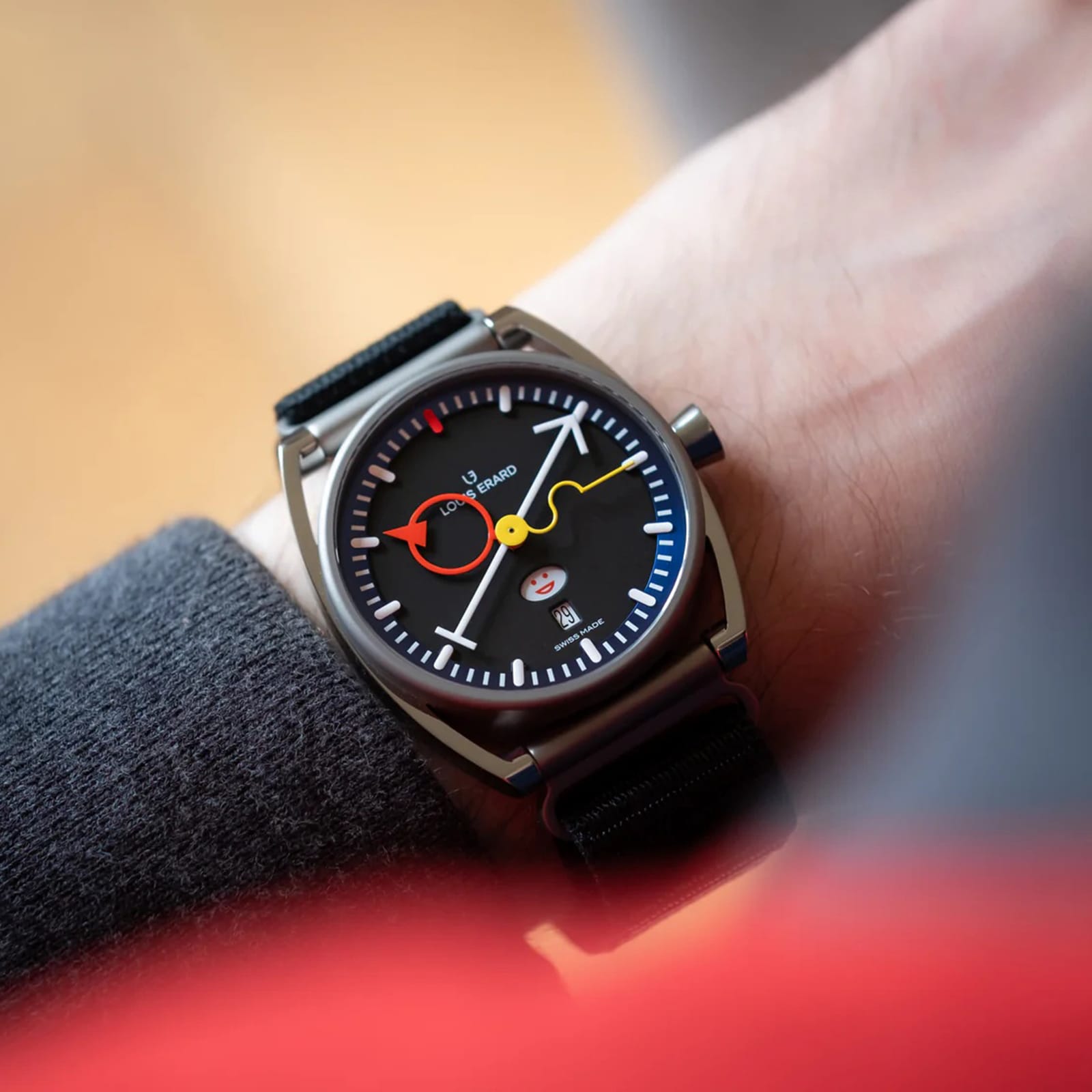 Louis Erard La Semaine x Alain Silberstein Limited Edition 40mm Unisex Watch Black Louis Erard La Semaine x Alain Silberstein Limited Edition 40mm Unisex Watch Black